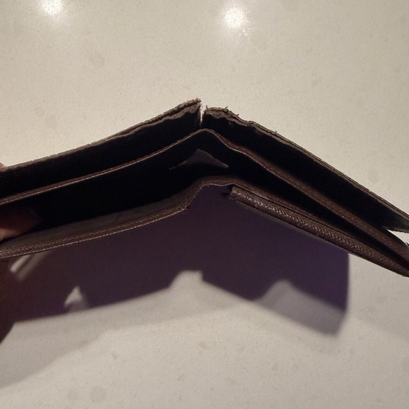 Louis Vuitton Damier Ebene Marco Bifold Wallet Initials Fair Condition - Picture 9 of 13